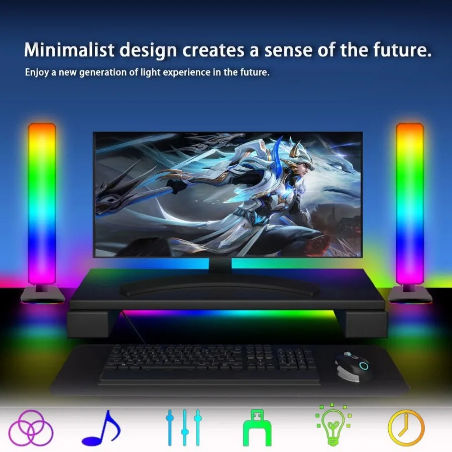 Smart RGB Gaming Light Bar with Wi-Fi Music Sync | Tidesmit Tidesmit