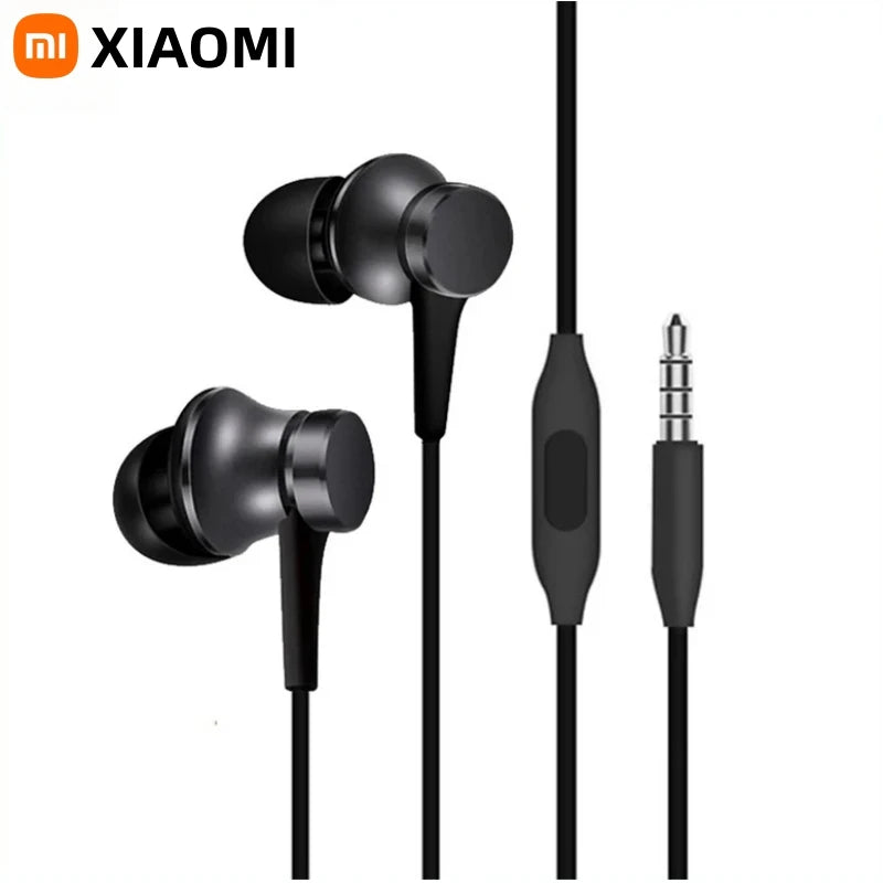 Wired Earbuds with Microphone: Deep Bass In-Ear Headphones Black Tidesmit