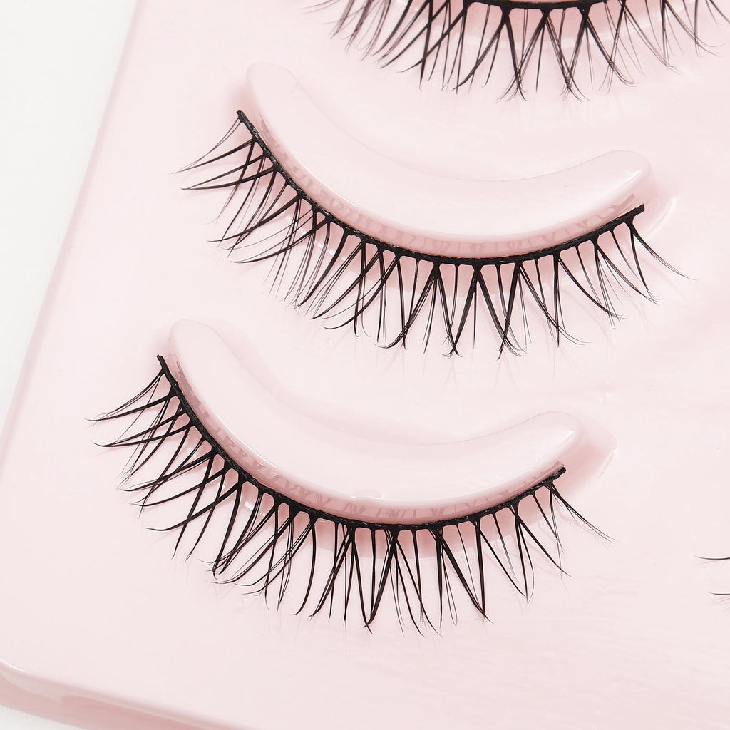 Anime Manga False Eyelashes - Natural Wispy Faux Lashes - 5 Pairs Set False Eyelashes Tidesmit