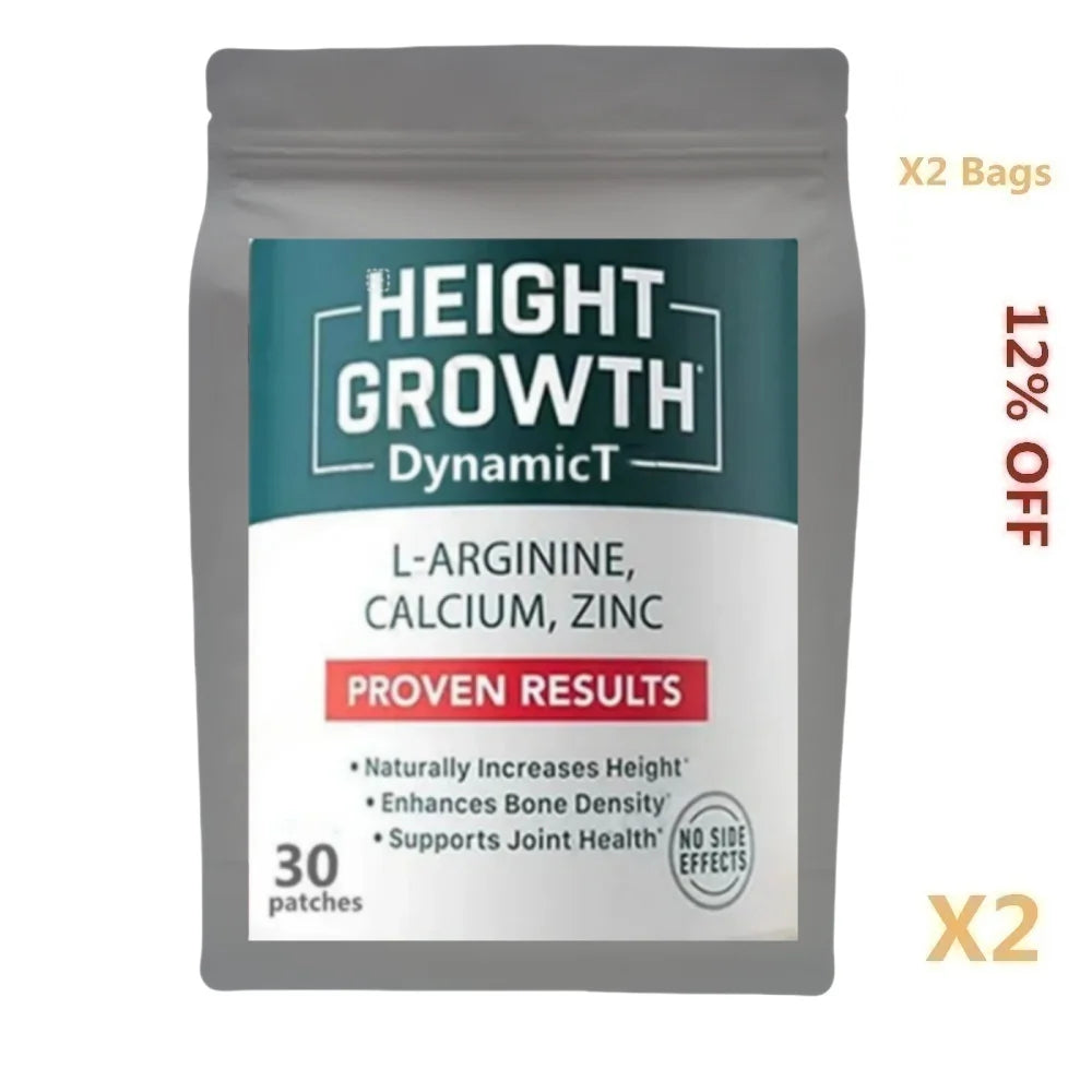 Hot sale Calcium, Vitamin D3 & Zinc Patch: Promotes Bone Growth, Natural Height Increase, Boosts Bone Strength for Kids & Teens