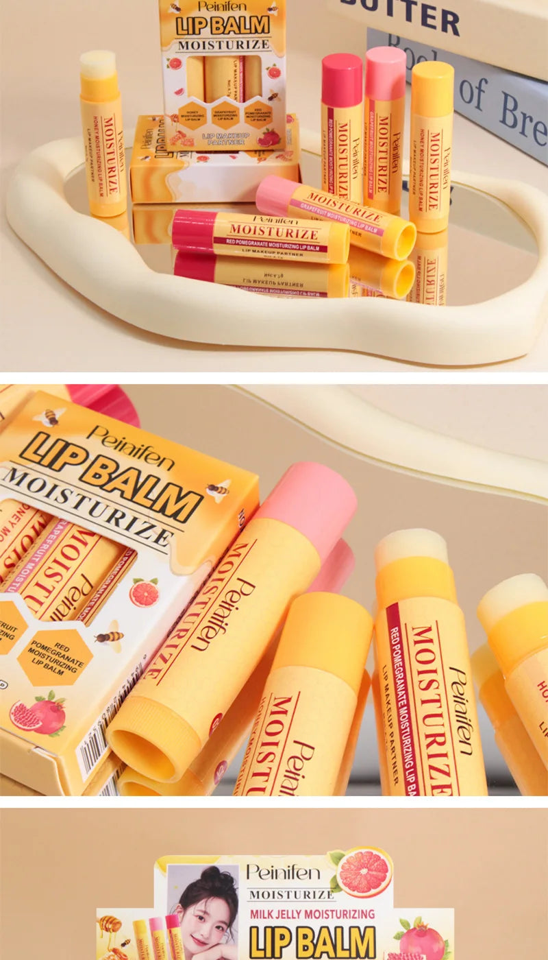 Natural Lip Balm Set - Deep Hydrating Plant-Based Lip Care Lip Care Tidesmit