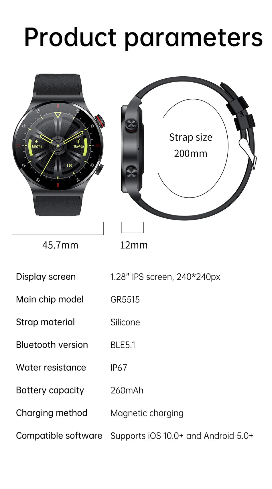 GPS ECG+PPG Bluetooth Call Smart Watch Men 2026 Sports Bracelet NFC Waterproof Custom Watch Face Men SmartWatch For IOS Android