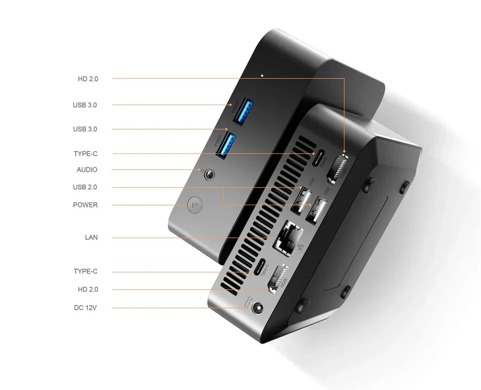 NEW MINI PC Computer Intel Core i9 10980HK 16GB DDR4 + 1/2TB M.2 SSD Windows11 Mini Gaming Pc Desktop Computer Support 4K HD