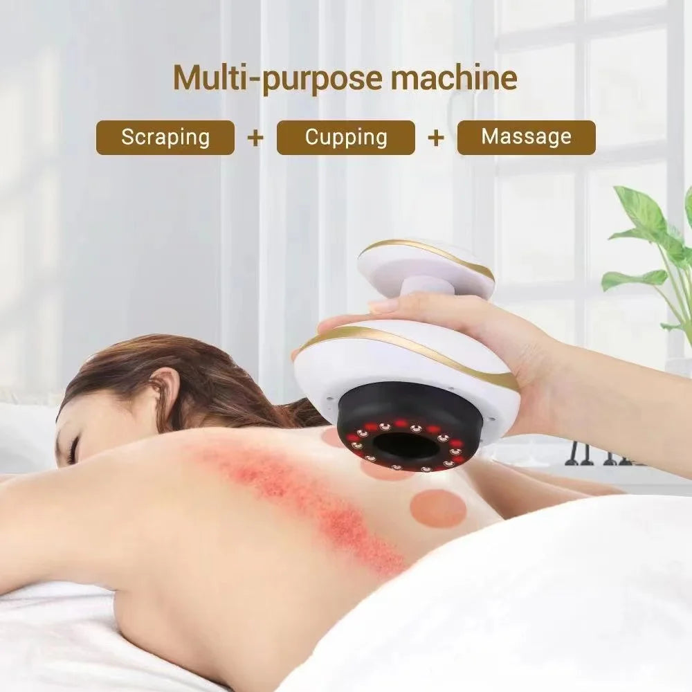 Electric Guasha Body Massager with Heat Therapy and Suction Body Shaping Massage Equipment Tidesmit