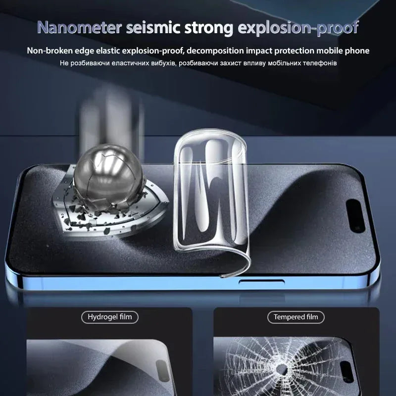 iPhone Screen Protector Hydrogel Film 3 Pack - Case Friendly Protection Tidesmit
