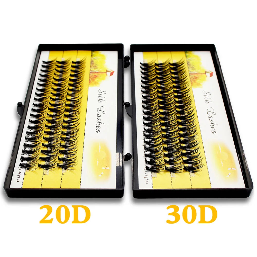 Individual Cluster 3D Volume Silk Lashes by Tidesmit False Eyelashes Tidesmit