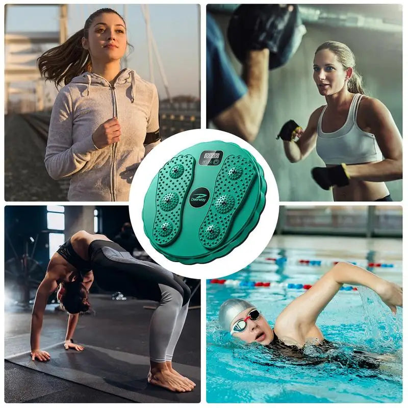 Waist Twisting Disc for Core Fitness - Non-Slip Magnetic Massage Plate Body Shaping Massage Equipment Tidesmit