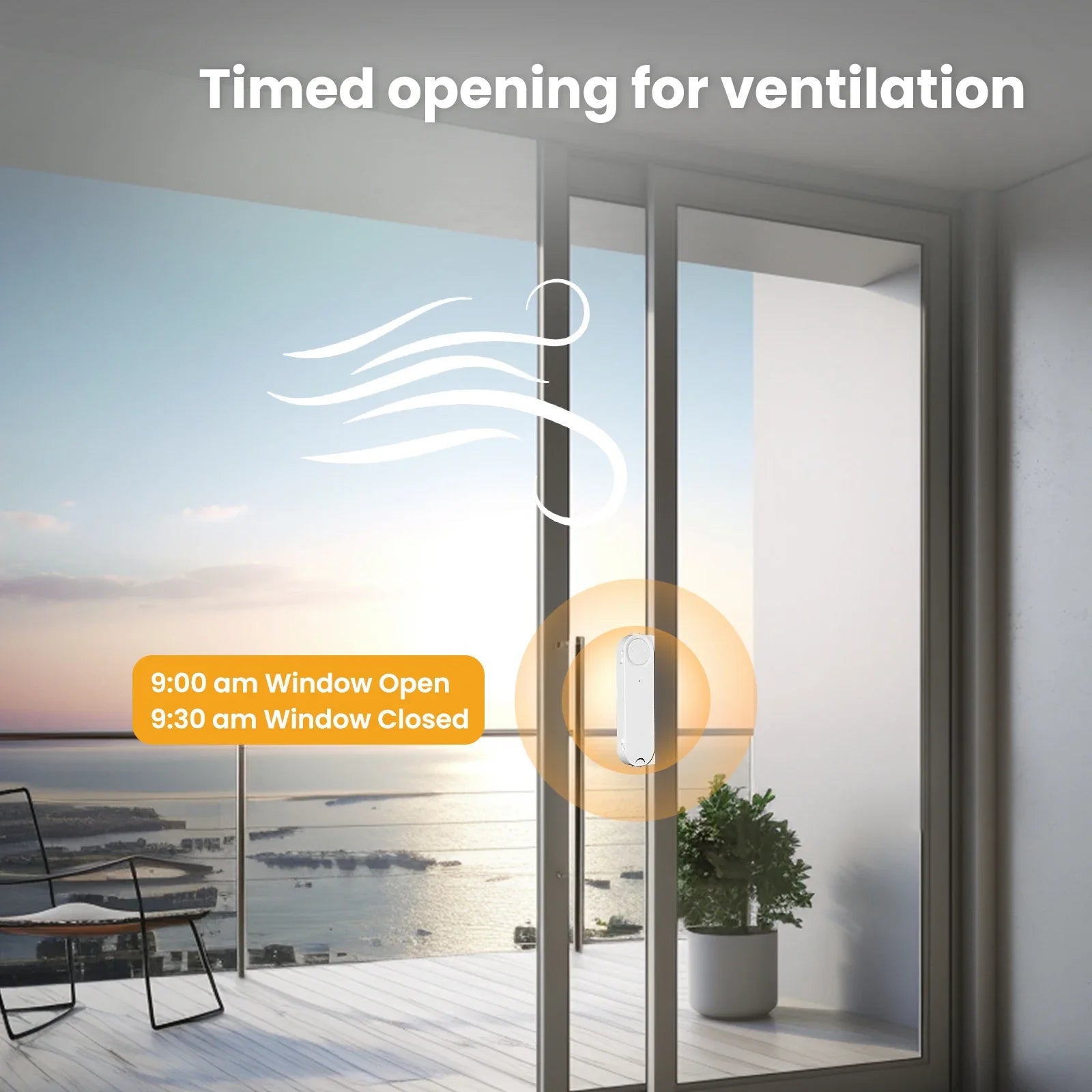 Zigbee Smart Window Pusher | Automatic Solar Powered Window Opener Tidesmit