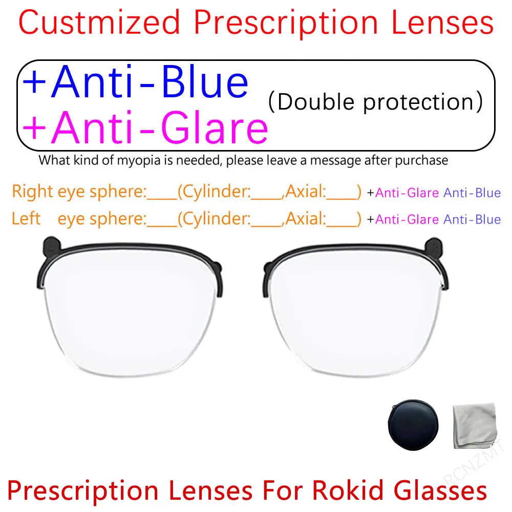 Magnetic Prescription Lens Kit for Rokid Max AR Smart Glasses A Prescription Lense Tidesmit