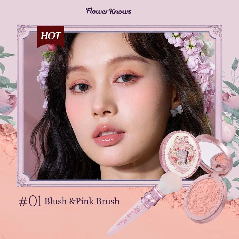 Tidesmit Strawberry Rococo embossed blush texture close-up for long-lasting smooth face makeup application