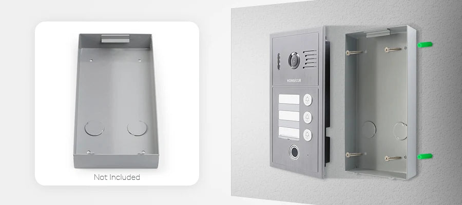 PoE Doorbell Camera B19CP-H With 13.56Mhz Keyfobs Fingerprint Access For HDK IP Series Video Door Intercom