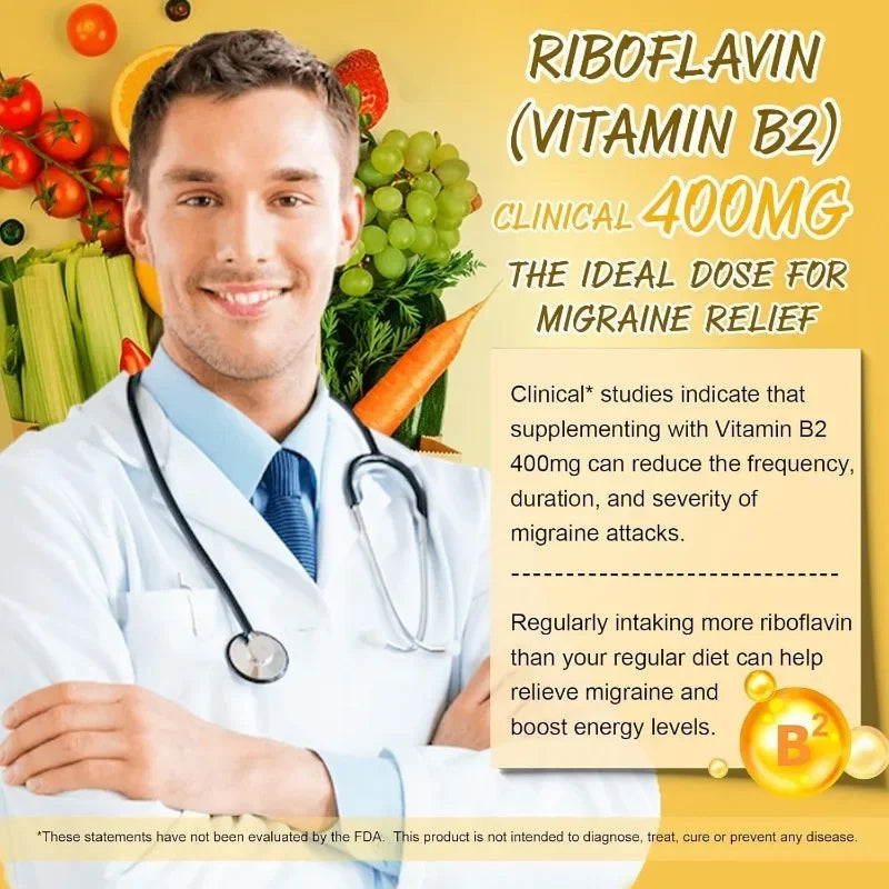 Vitamin B2 Gummies, Sugar Free Riboflavin Supplements, Containing Magnesium Glycinate, Coq10, And Elderberry, Non Gmo