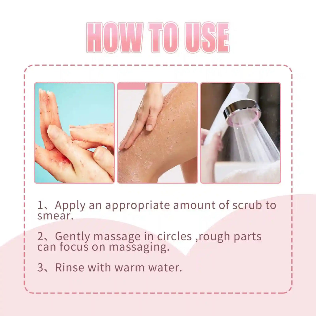 Peach Exfoliating Body Scrub – Natural Gel Polish 100g Scrubs Treatments Tidesmit