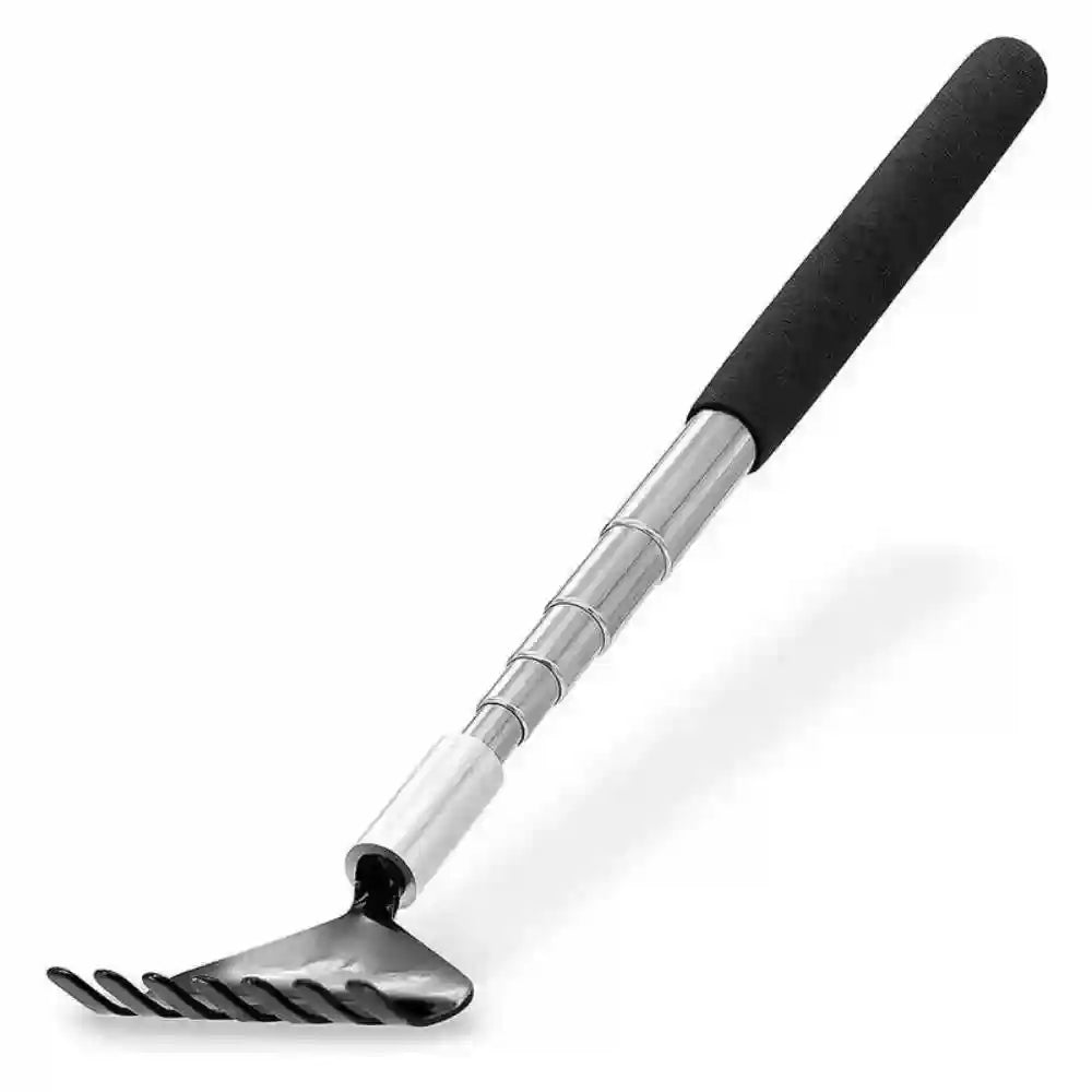 Telescopic Back Scratcher - Durable Stainless Steel Massager - White Back Massage Instrument Tidesmit
