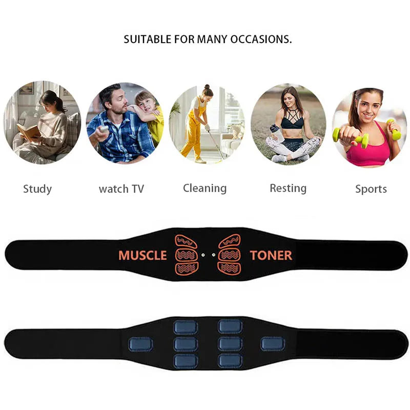 Abdominal Toning Belt - Muscle Training & Fitness Tool - Tidesmit Relaxation Treatment Tidesmit
