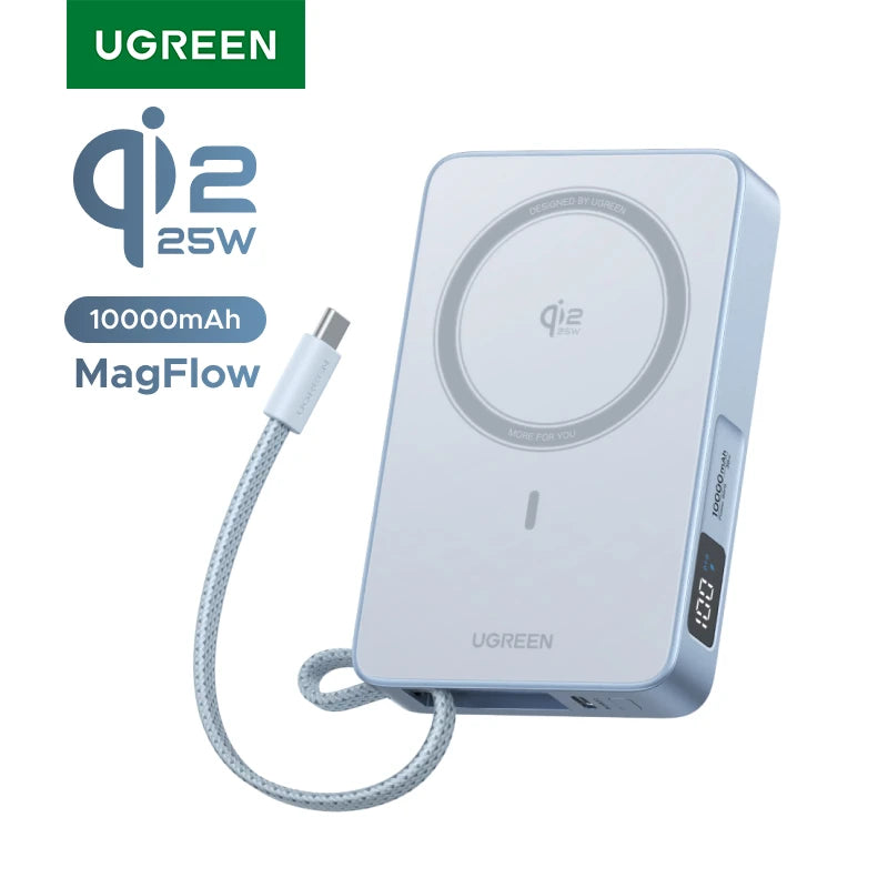 10000mAh Magnetic Power Bank 25W Fast Charger for iPhone 17 by Tidesmit PD30W Qi2 25W Tidesmit