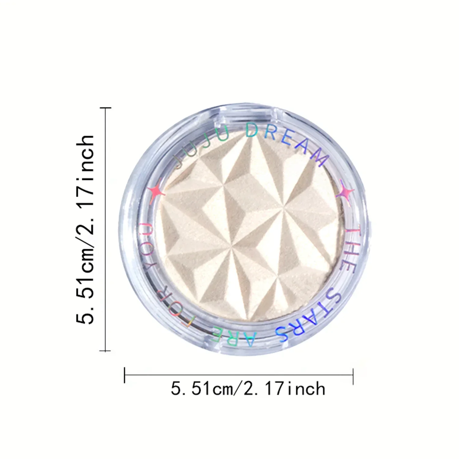 Tidesmit Shimmer Glow Highlighter palette shade swatch showing radiant long-lasting pigment for face makeup