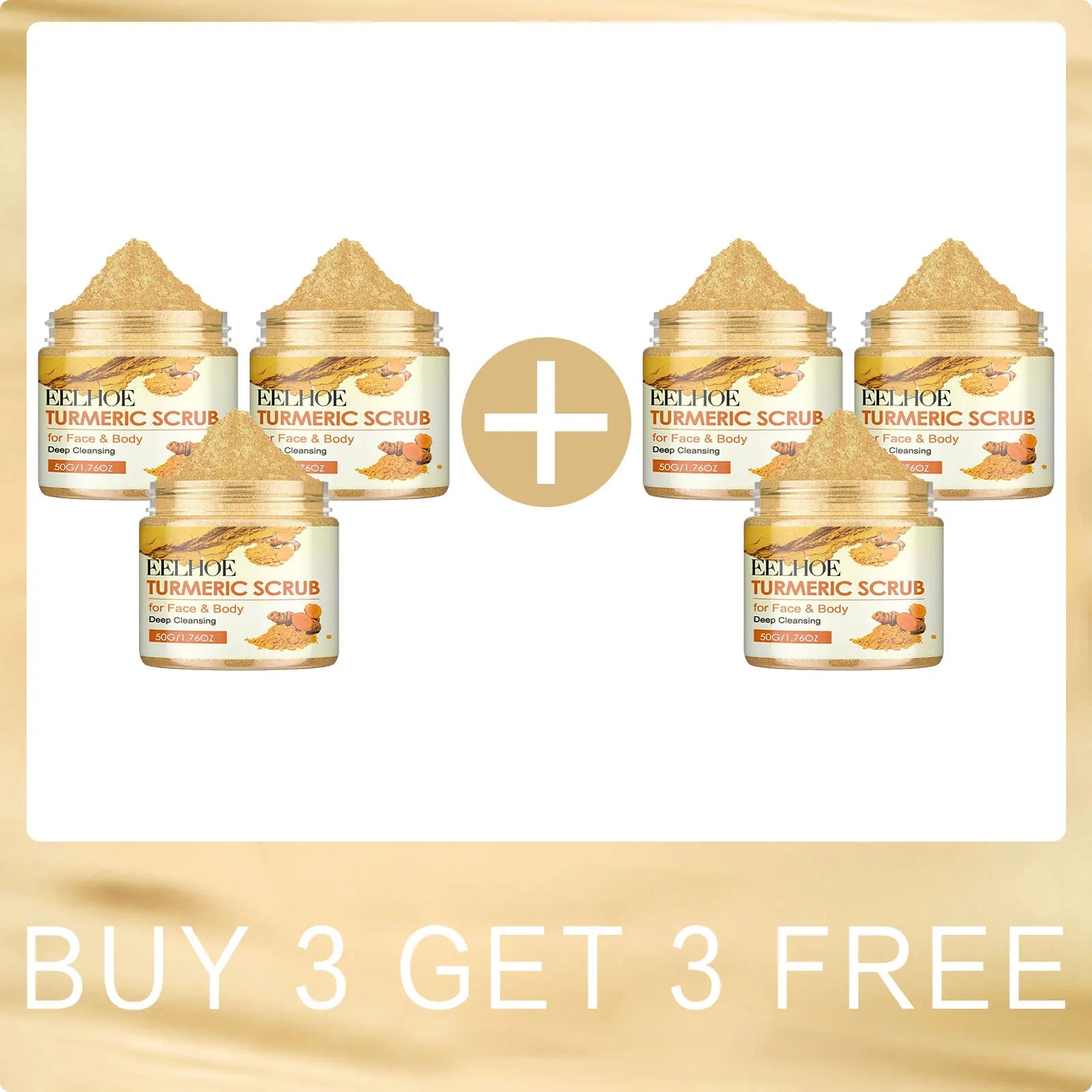 Turmeric Exfoliating Scrub for Natural Skin Radiance - 50g Tidesmit Scrubs Treatments Buy 3 for 3 Free Tidesmit