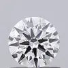 Small round lab-grown diamond with crisp prismatic facets