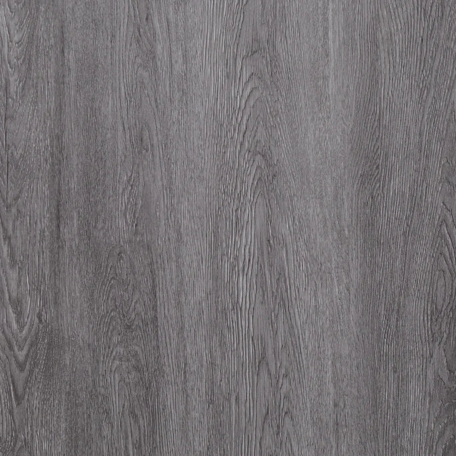 Self-adhesive wood-grain backsplash tile, medium gray with pronounced wood knots
