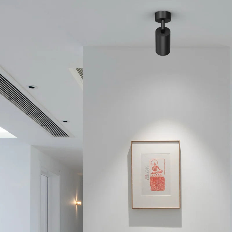 Led Spotlights 85-265V Led Downlight Surface Mounted Spot Lamps Tricolor Indoor Lighting Fixture for Living Room Bedroom Kitchen