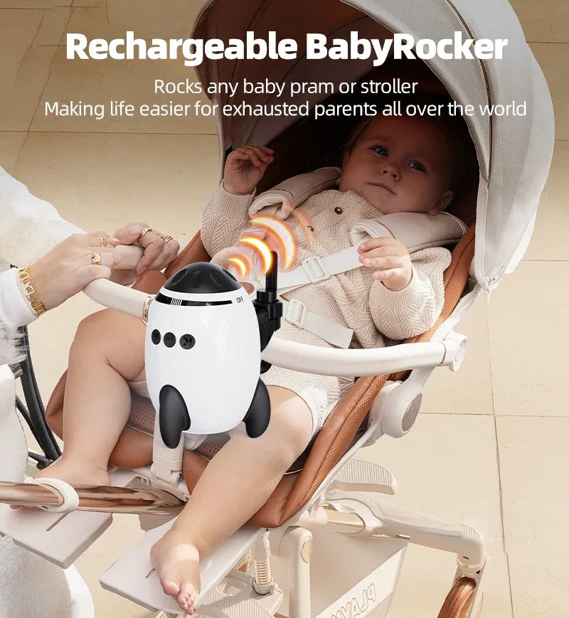 Portable Baby Calming Device Multi-functional Wireless Bluetooth Sleep Aid Vibrating With Soothing Music White Noise Sound