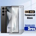 3Pcs HD Tempered Glass for Samsung Galaxy S25 S24 S23 S22 S21 Plus Screen Protector For Samsung Note 20 Ultra 10 9 8 Glass AE 3 piece High Definition Tidesmit