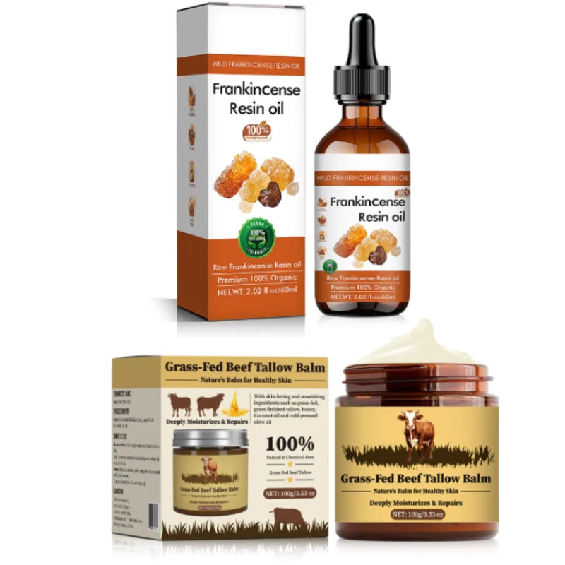 Organic Frankincense Resin Face Oil 60ml - 100% Pure Raw Formula, Supports Skin Smoothing, Deeply Moisturizes & Soothes.