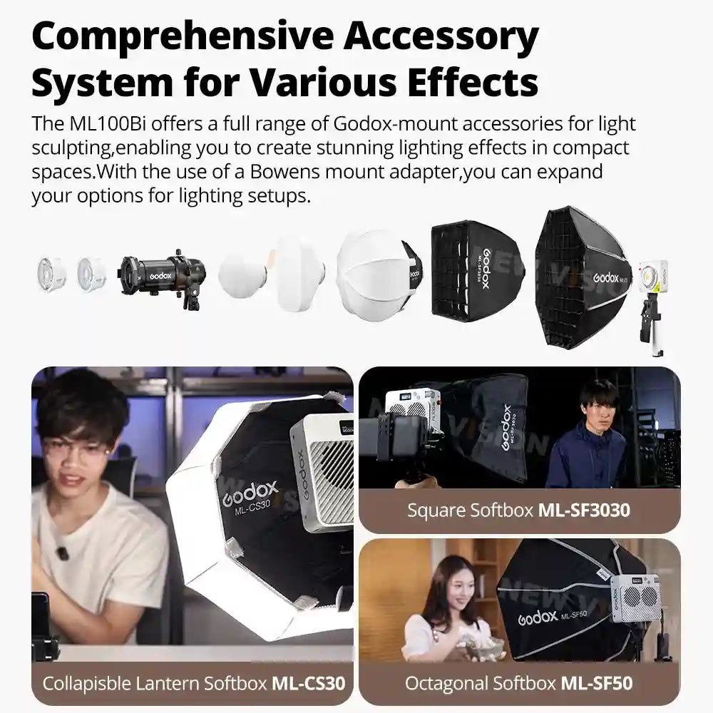 Tidesmit 120W Bi-Color LED Video Light for Content Creation Tidesmit