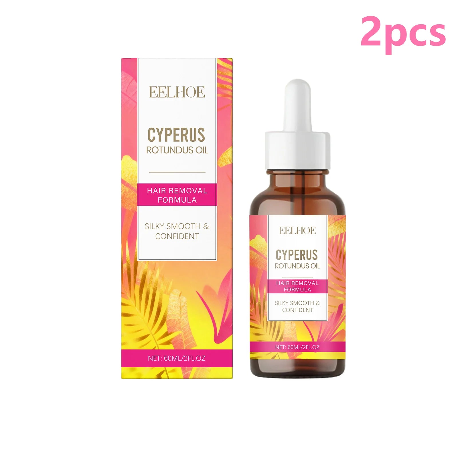 EELHOE Cyperus Rotundus oil 2-pack with retail box and bottle