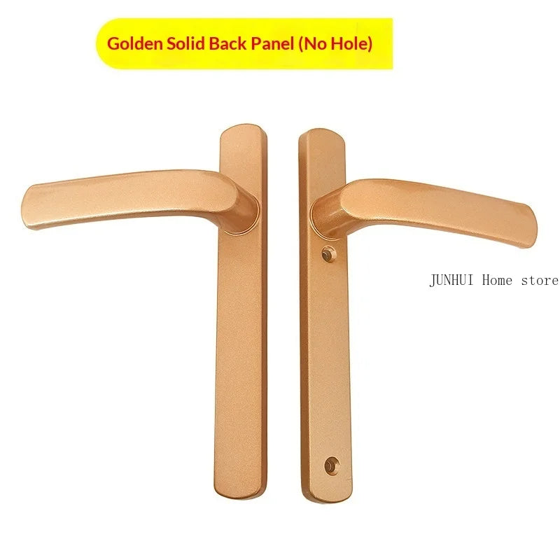 Thermal‑Break Aluminum Swing Door Ultra‑Thin Handle Lock for Aluminum Alloy Double Door Diamond‑Mesh Screen Door Hardware