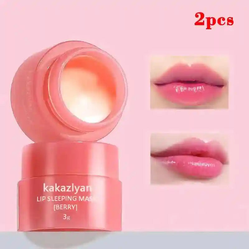 Strawberry Lip Balm Set: Hydrating Lip Treatment & Jelly Mask (2PCS) Lip Care Tidesmit