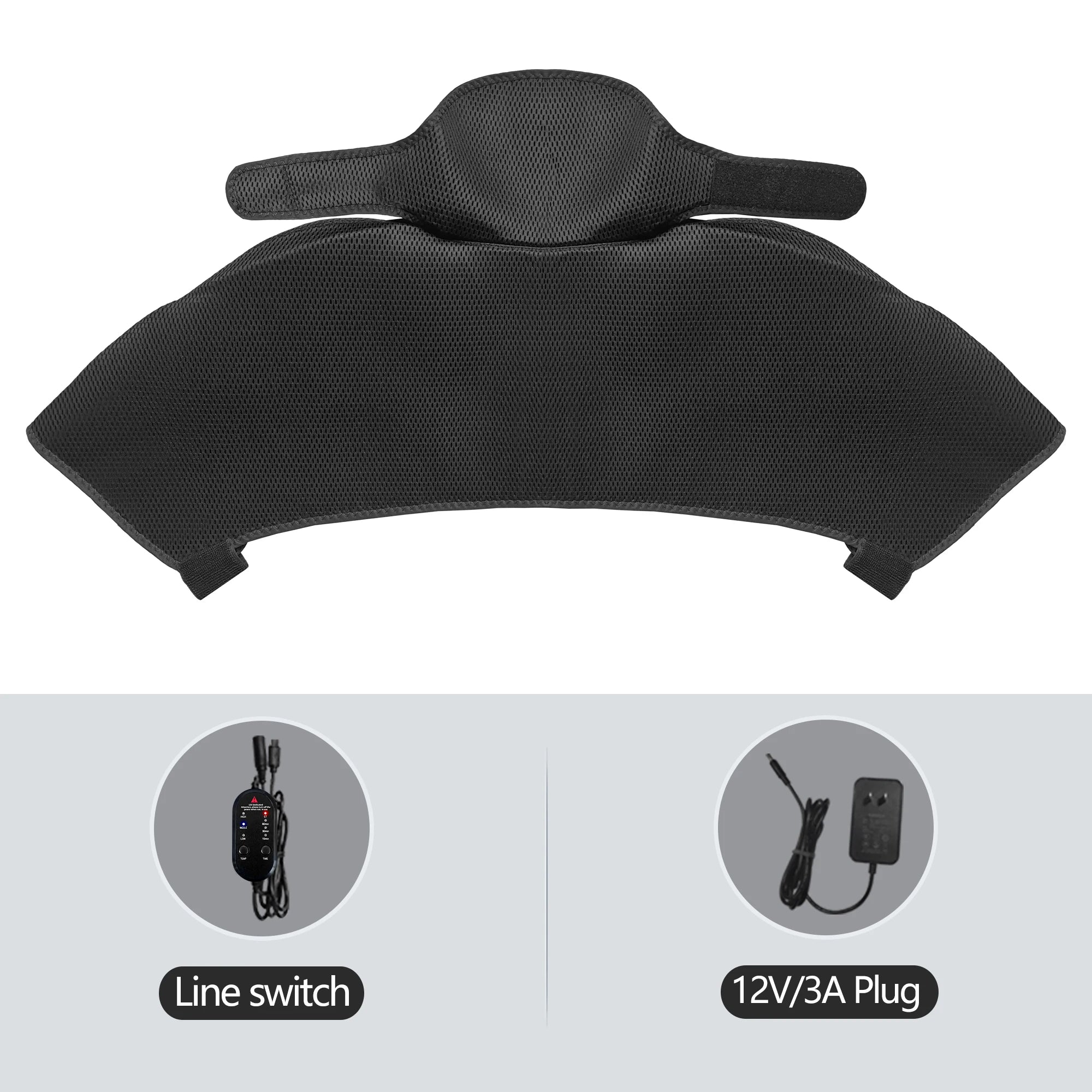 Heated Shoulder and Back Massager - Deep Tissue Muscle Relief Device Back Massage Instrument 12V-Heating Tidesmit