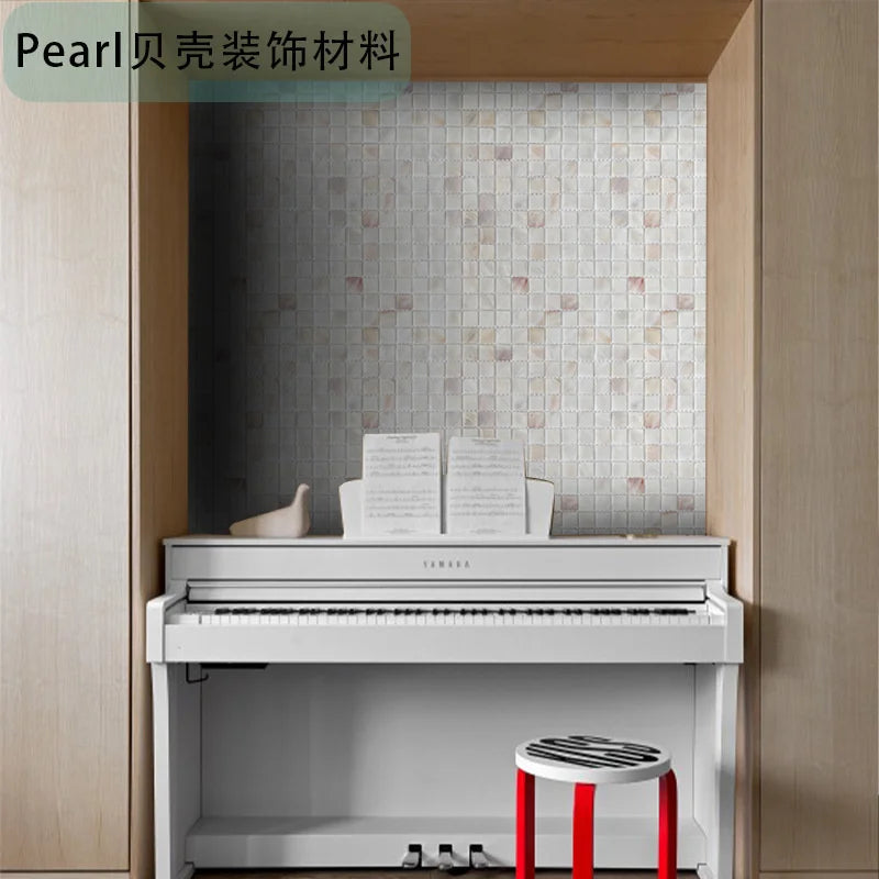 Pearl Shell Mosaic Peel And Stick Tiles Natural Self Adhesive Backsplash For Kitchen Bathroom Balcony Living Room For Couples