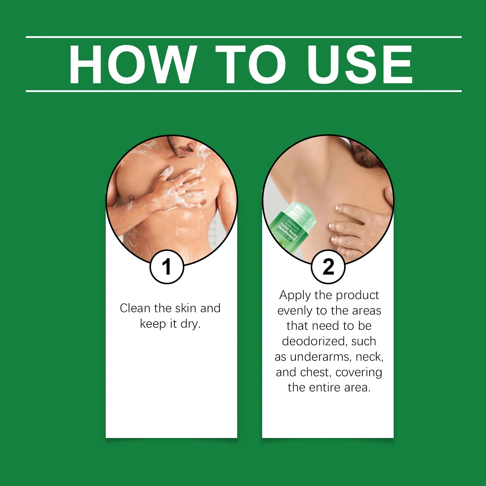Tidesmit Mint Body Care Stick for long-lasting odor protection and moisturizing, non-greasy daily use deodorant.