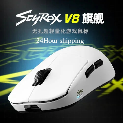 Scyrox V8S 40g Ultra-Light Wireless Gaming Mouse Tri-Mode 30000DPI PAWNEXT ONE RGB Macro FPS Esports Lightweight Mouse Gifts