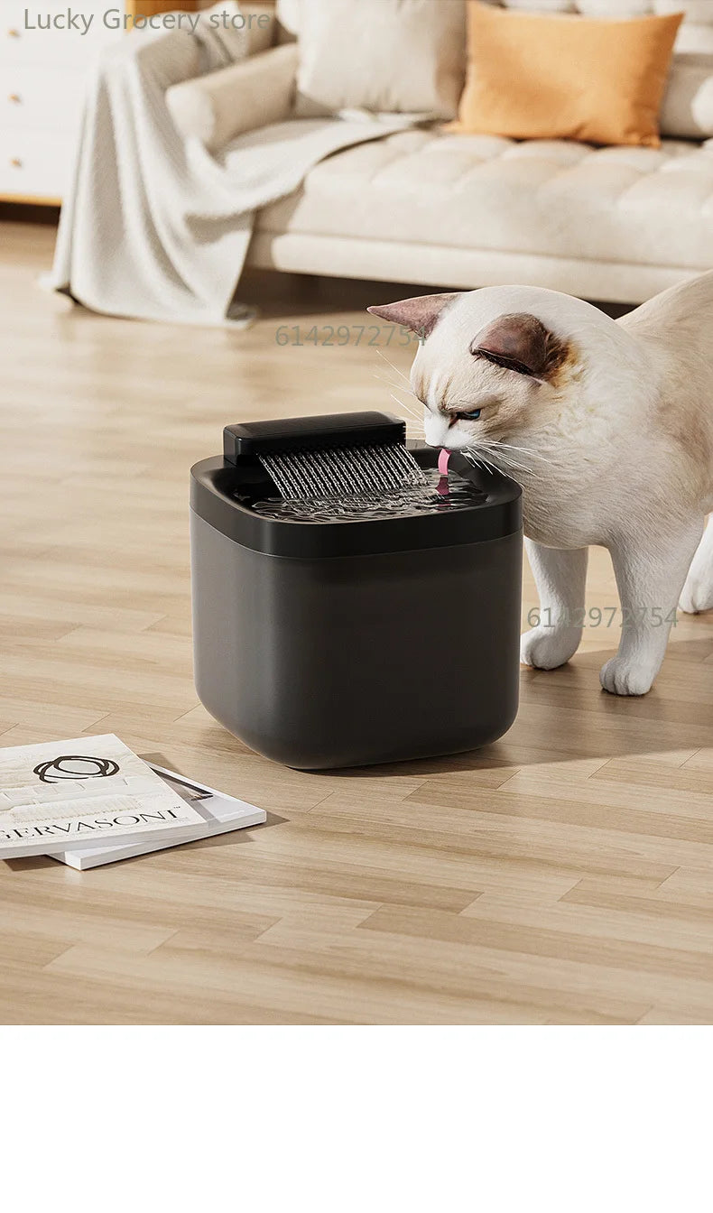 3L USB Pet Water Fountain with Pump & Filter Anti-Dry Burning Cat Water Dispenser Auto Recirculating Pet Water Flow Drinker