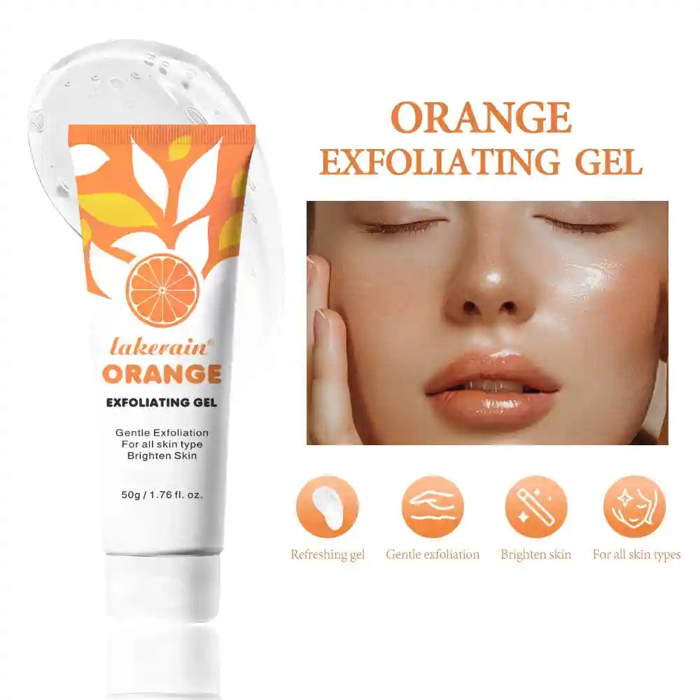 Orange Exfoliating Gel for Radiant Skin - Natural Brightening Treatment Scrubs Treatments Tidesmit