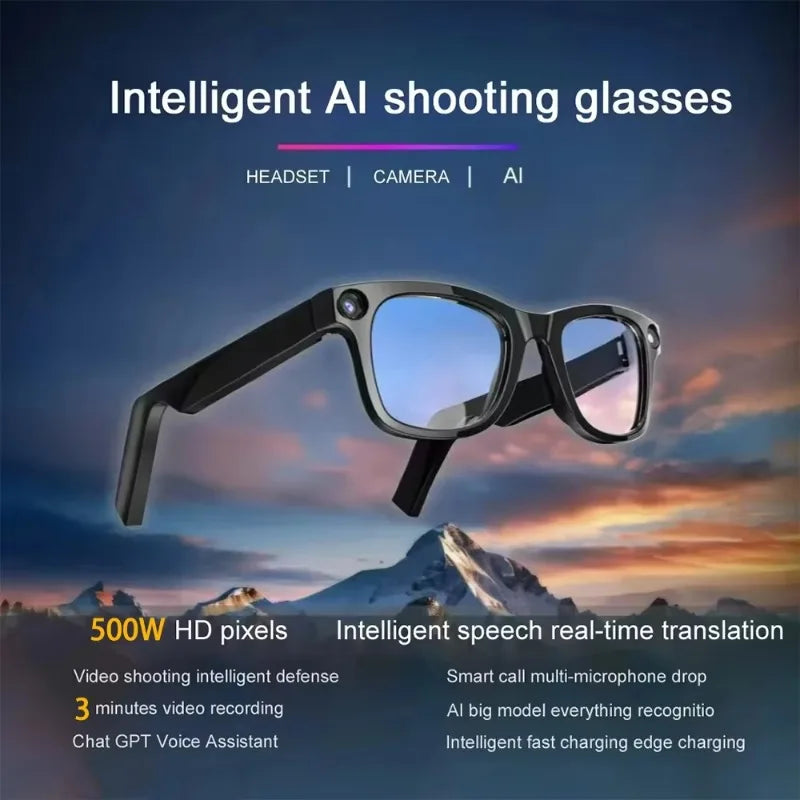 Smart Glasses With 8MP AI Camera and Spatial Audio - Tidesmit Tidesmit
