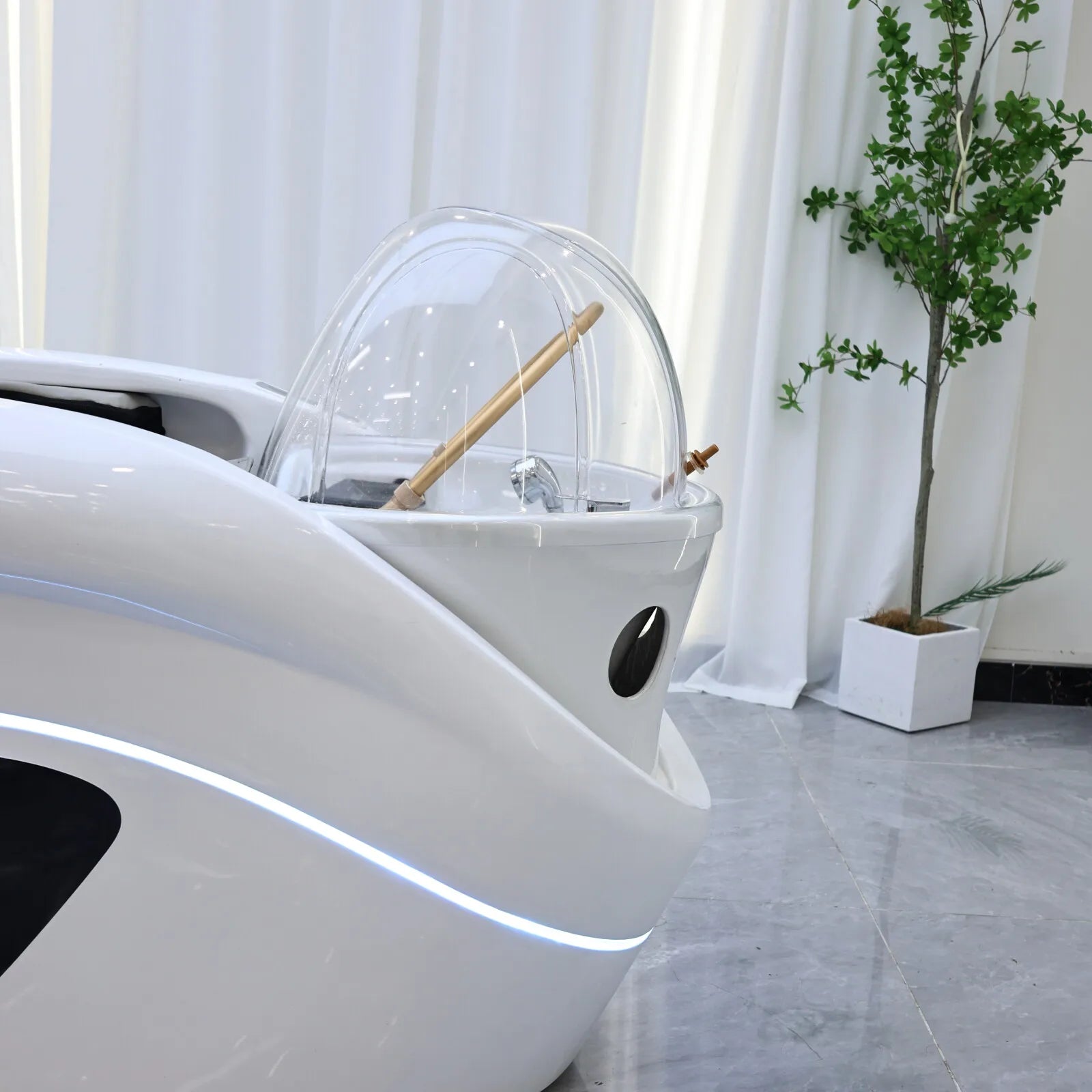Massage Shampoo Bed for Salons – Ergonomic Hair Wash Station with Heat Massage Chairs Tidesmit