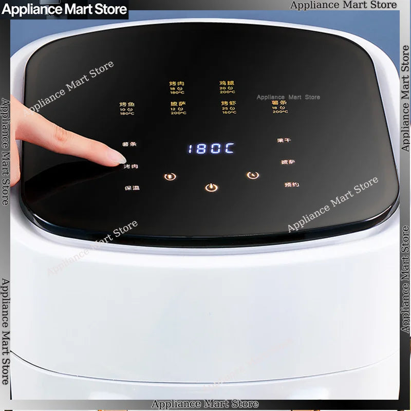 Air Fryer Household Large Capacity 15L Visual Oil Free Smart Oven Fries Machine 220V 110V US EU 1500W Chicken Frying