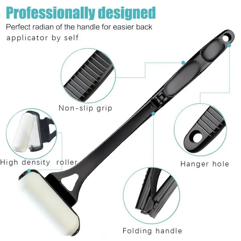 Back Lotion Applicator for Tanning and Sunscreen - Foldable Blue/Black Massage Chairs Tidesmit