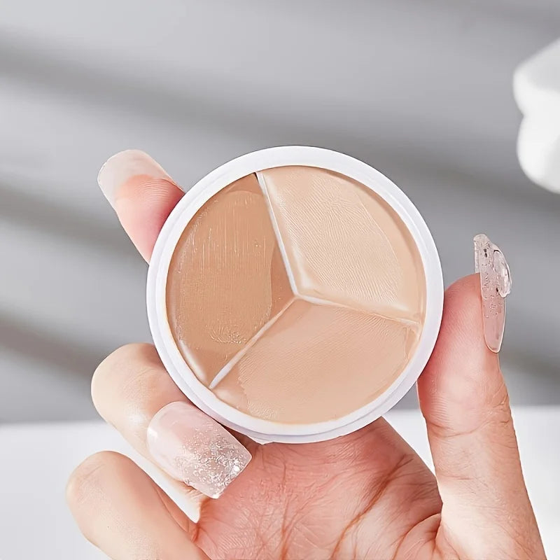 Tidesmit 3-color concealer palette for even skin tone and blemish coverage shade swatch for face makeup
