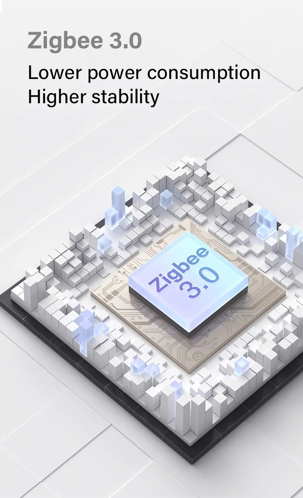 Tuya Zigbee 3.0 Gateway Hub: Reliable Smart Home Bridge - White Tidesmit