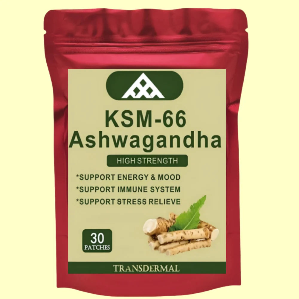Ashwagandha Complex Transdermal Patches Stress Relief, Mood Enhancer 30 Patches