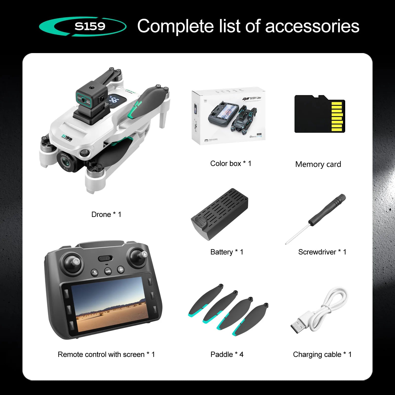 4K GPS Drone with Dual Camera and Remote Screen - Foldable Design Tidesmit
