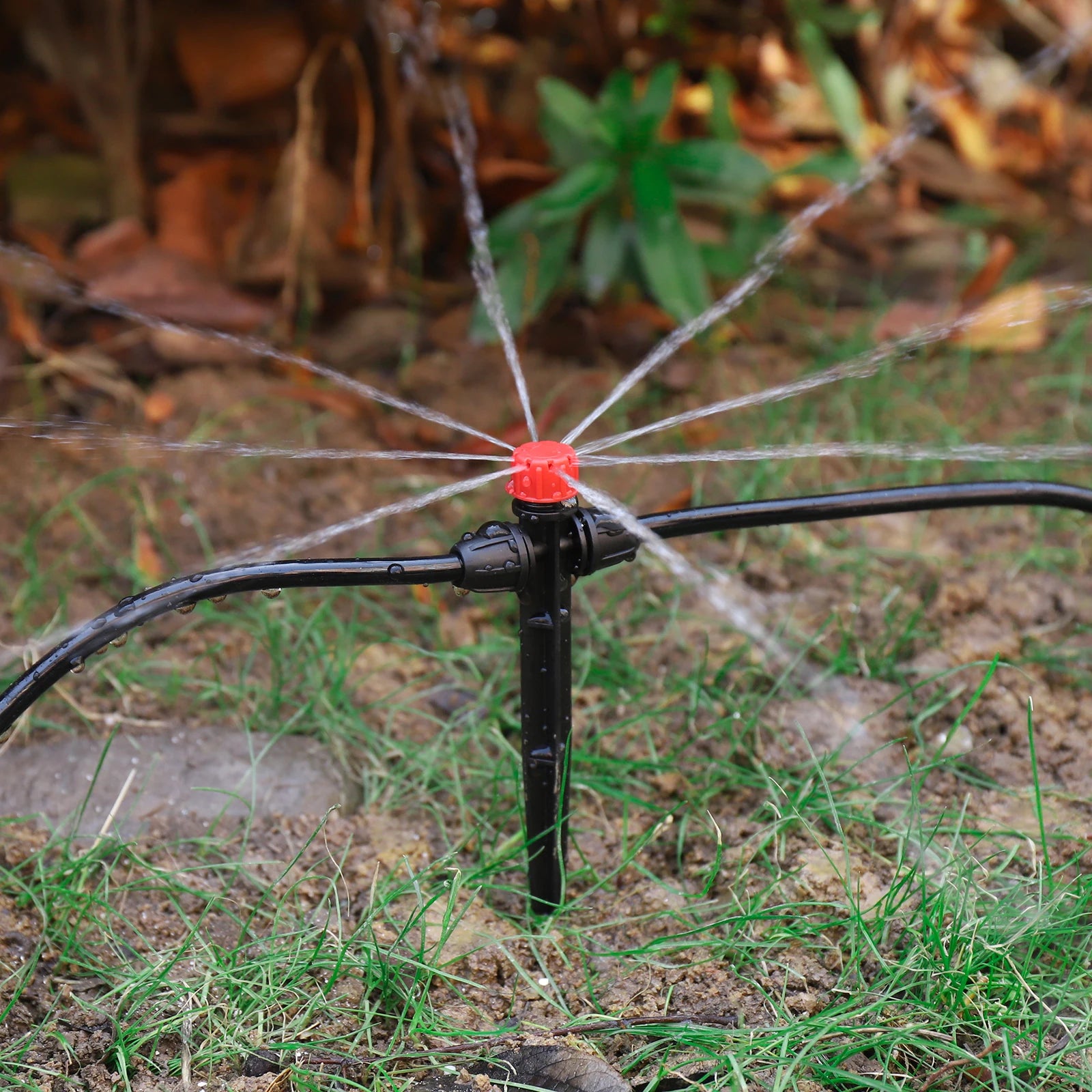 Garden Drip Irrigation 1 4 Inch Spike Sprinkler Automatic Watering System Kit for Bonsai Pot Plant Flower Vegetable Greenhouse