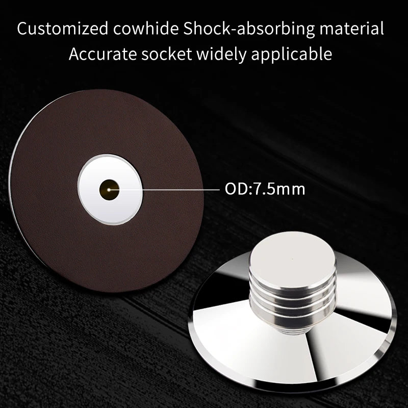 YYAUDIO Vinyl Record Weight 304 Stainless Steel LP Disc Stabilizer Turntable Clamp Reduce Vibration for Record Player Phonograph