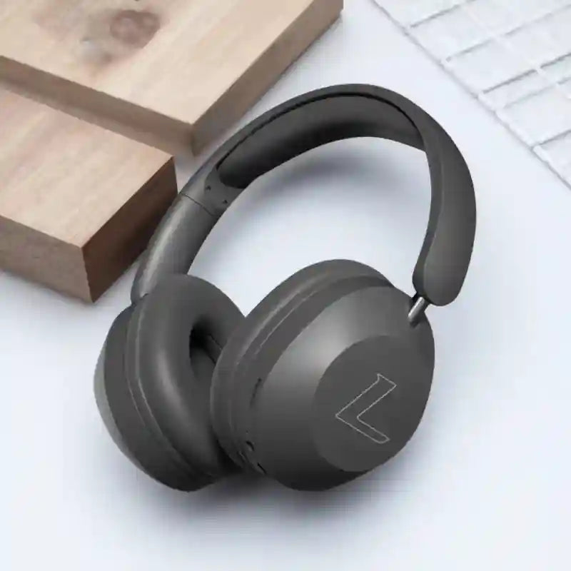 Wireless Headphones with Active Noise Cancellation & Low Latency Audio Black Tidesmit