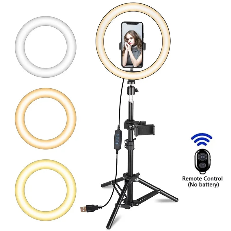 LED Ring Light with Tripod Stand for Video Live Streaming by Tidesmit Tidesmit